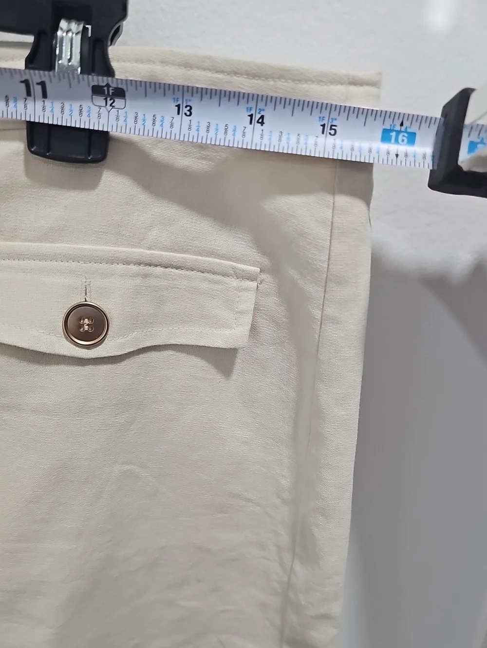 J.Crew Womens Linen Blend Mini Skirt‎ Size 10 Ivory